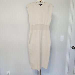 Express‎ Ivory Sleeveless Midi Dress size M